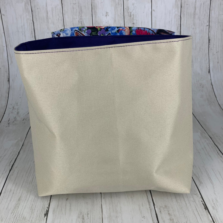 Car Trashcan Bag (Cats, Beige/Black)