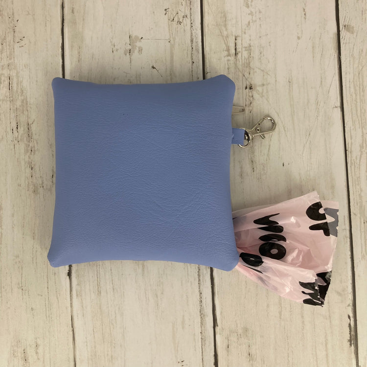 Dog Poo Bag Holder (Chihuahua, Blue/Beige)