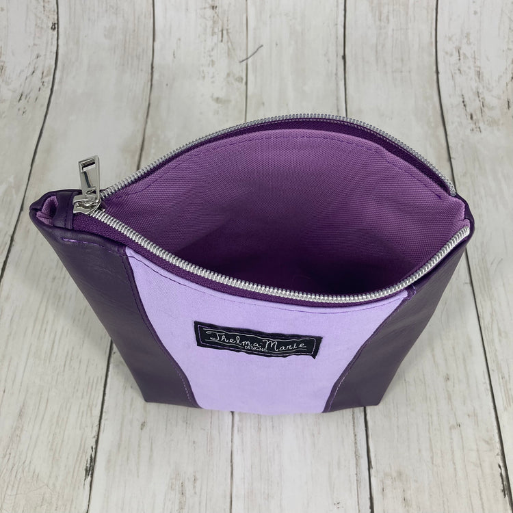 Trash to Treasure Pouch (Floral, Purple)