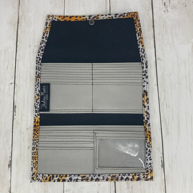 Architect Ladies Wallet (Metallic Leopard)