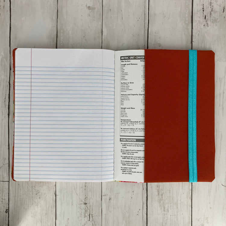 Jot It Down Notebook Cover (Orange Floral)