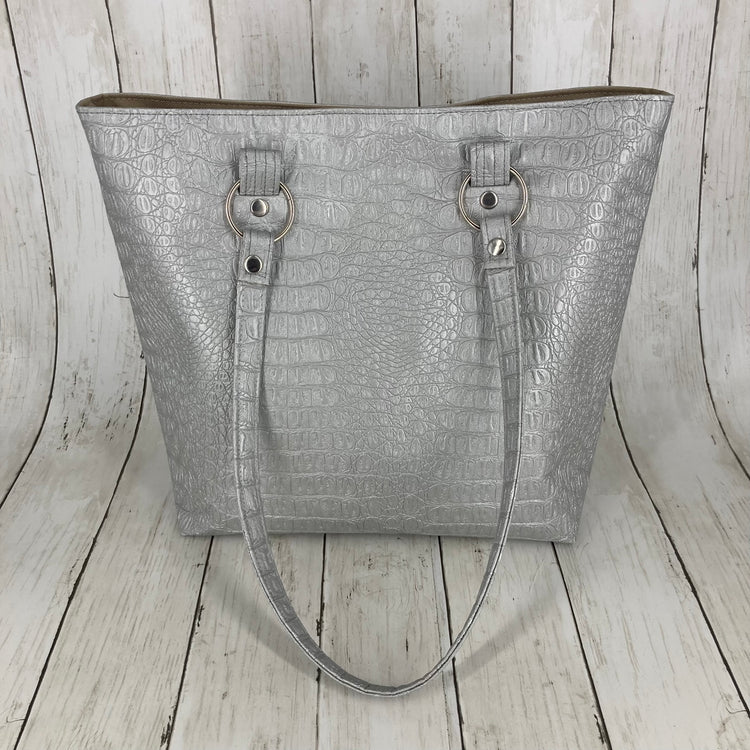 Karen Tote (Silver Alligator)