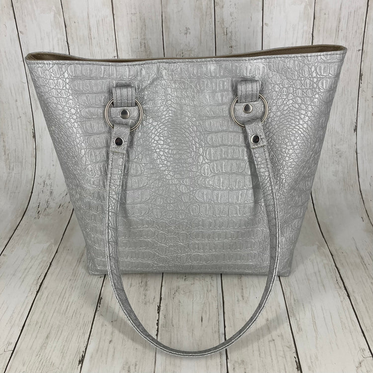 Karen Tote (Silver Alligator)