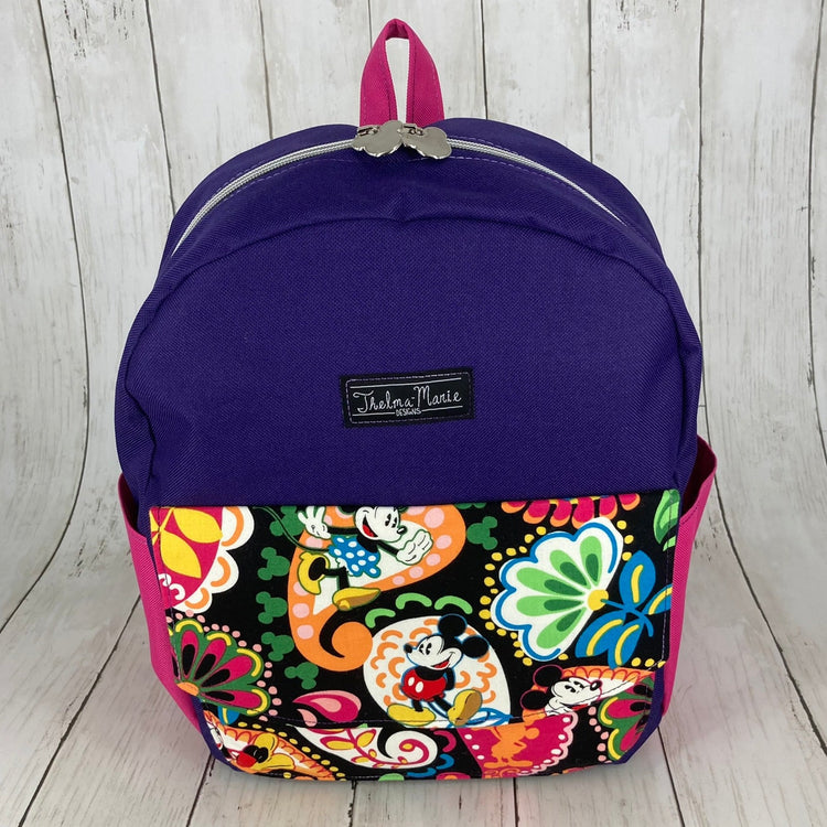 Parachute Knapsack - Large (Mouse/Purple/Pink)