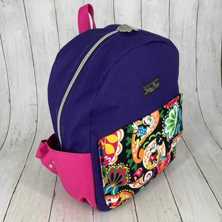 Parachute Knapsack - Large (Mouse/Purple/Pink)