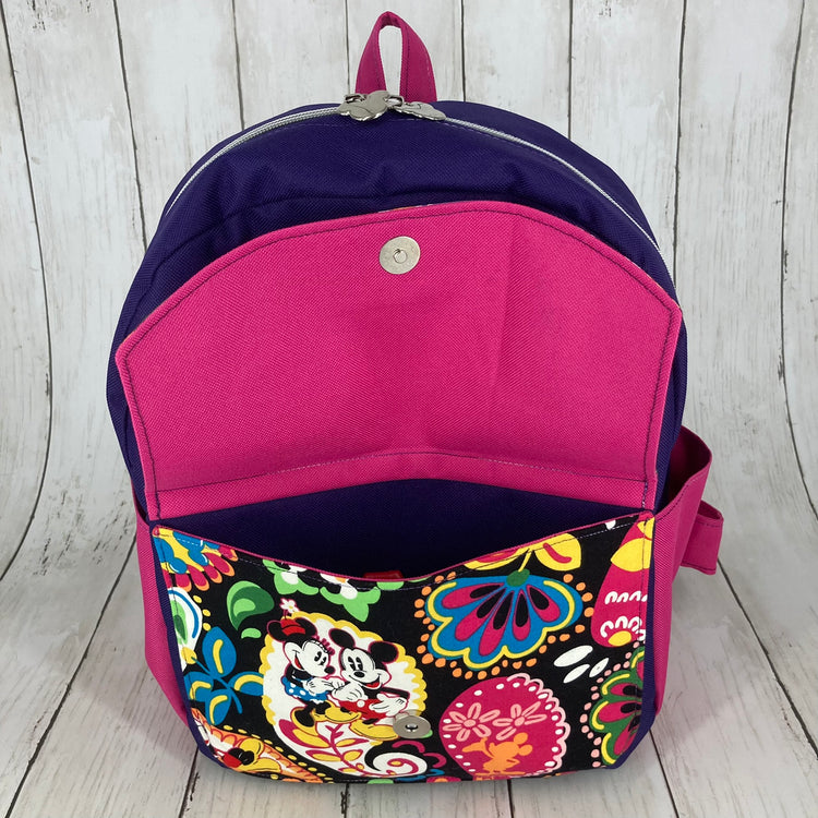 Parachute Knapsack - Large (Mouse/Purple/Pink)