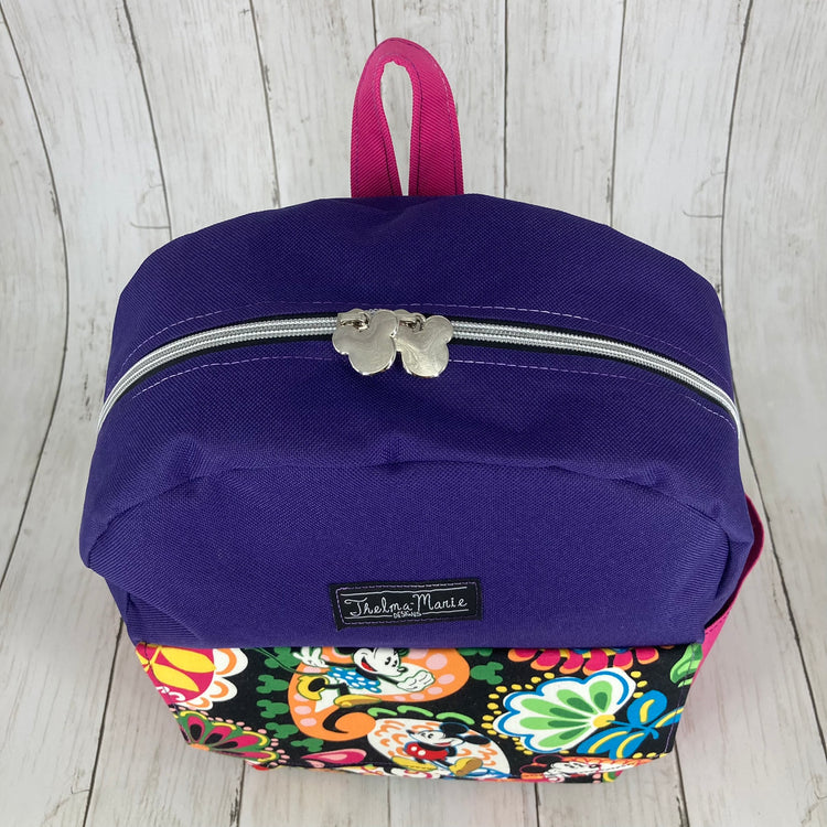 Parachute Knapsack - Large (Mouse/Purple/Pink)