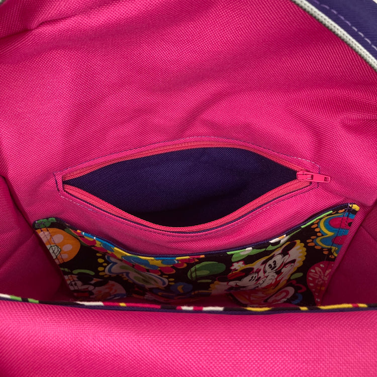 Parachute Knapsack - Large (Mouse/Purple/Pink)