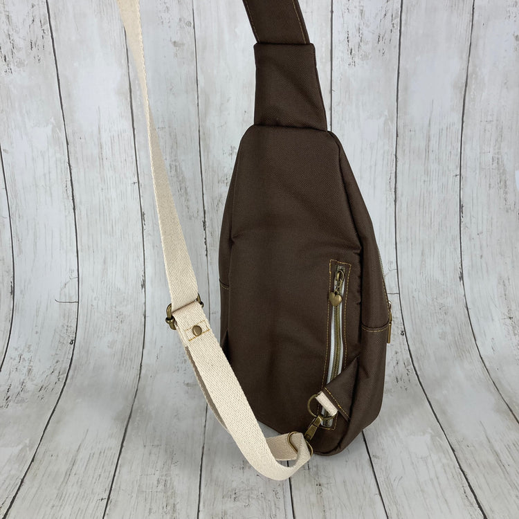 Retro Sling (Brown & Floral)