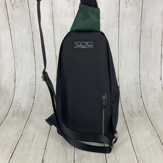 Retro Sling (Black & Green, Tiki)