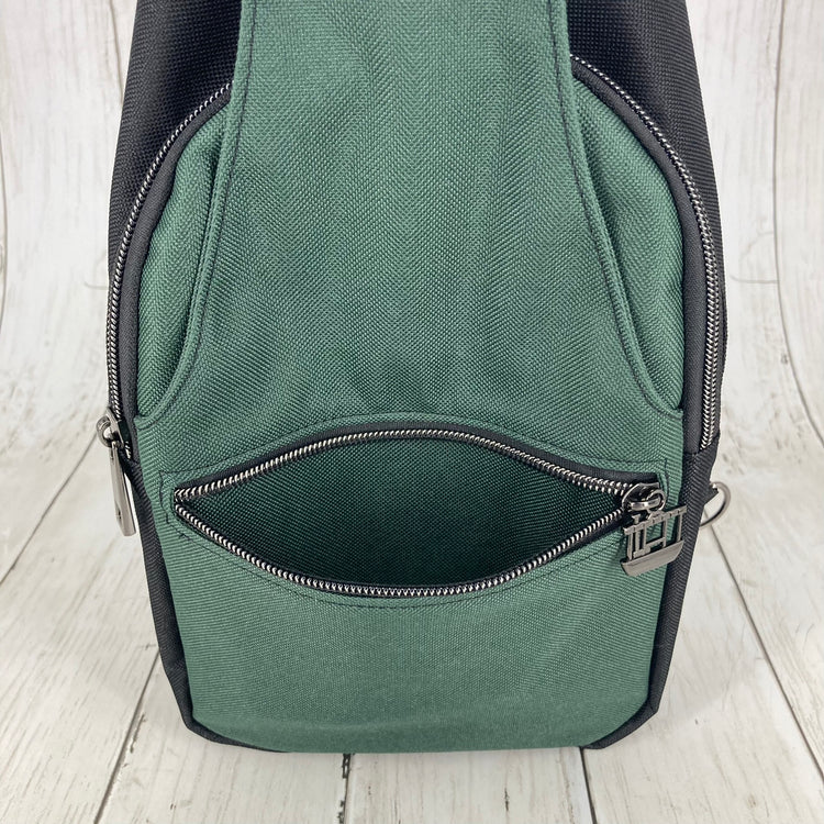 Retro Sling (Black & Green, Tiki)