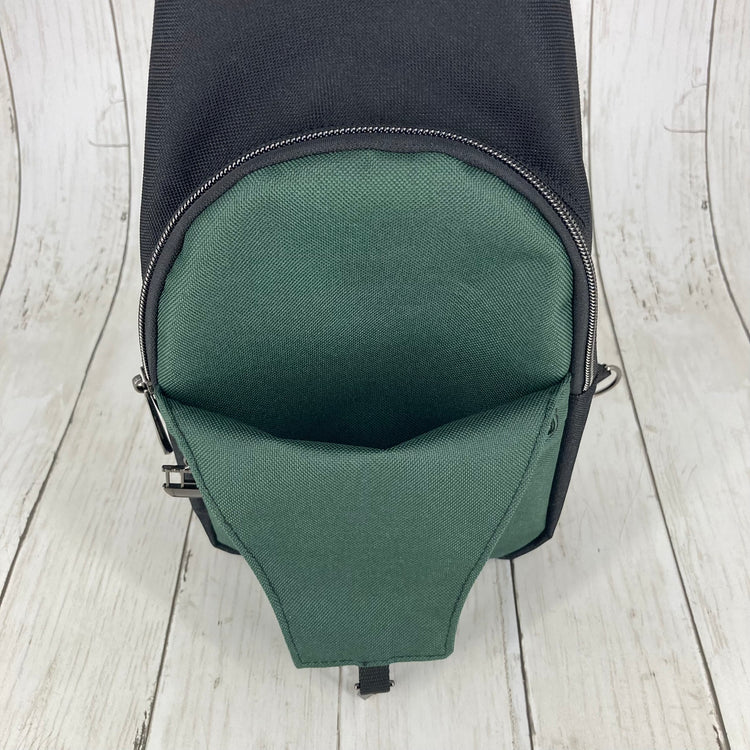 Retro Sling (Black & Green, Tiki)