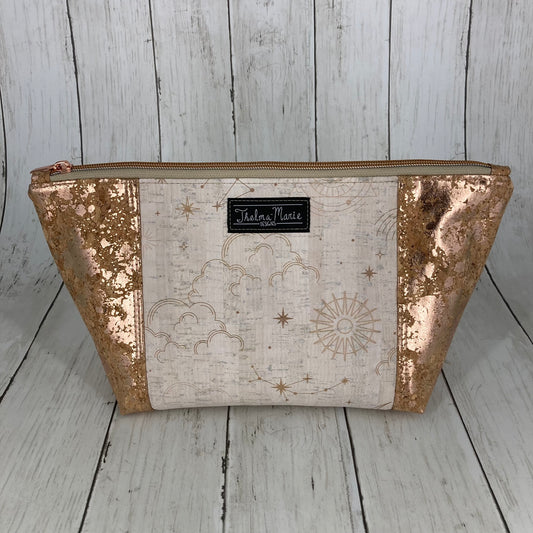 Peek-A-Boo Beauty Bag (Celestial, Gold Cork)