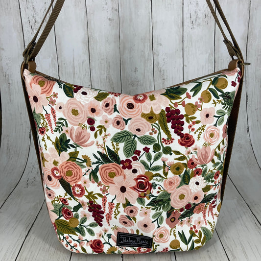 Krystal Convertible Bag (Floral/Brown)