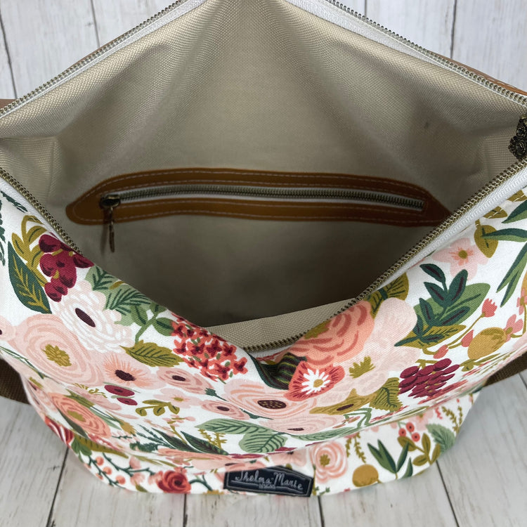 Krystal Convertible Bag (Floral/Brown)