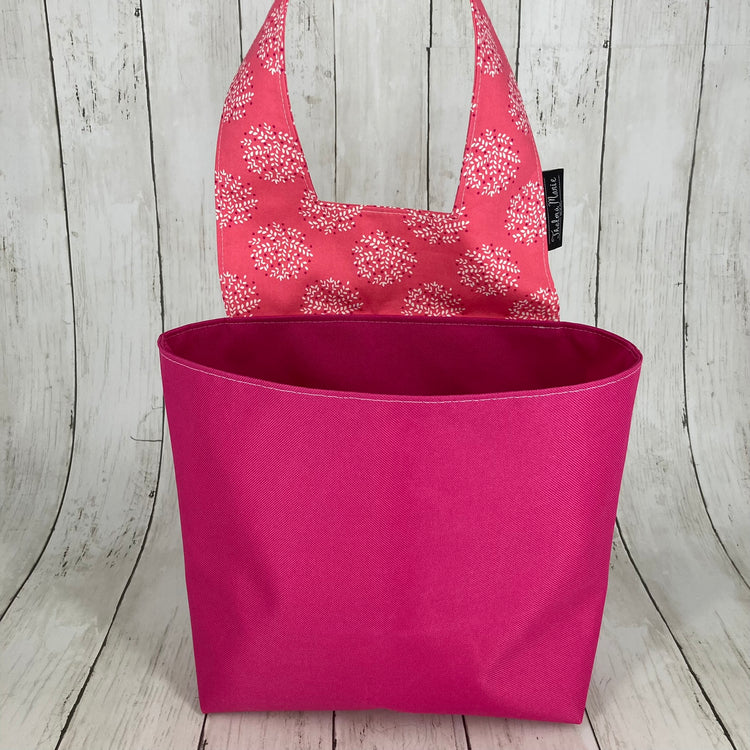 Car Trashcan Bag (Floral, Pink)