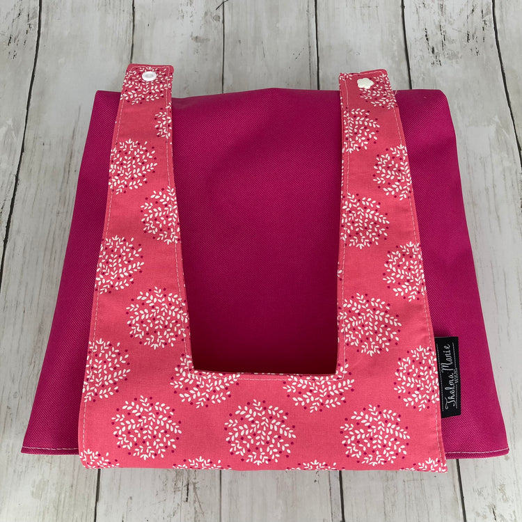 Car Trashcan Bag (Floral, Pink)