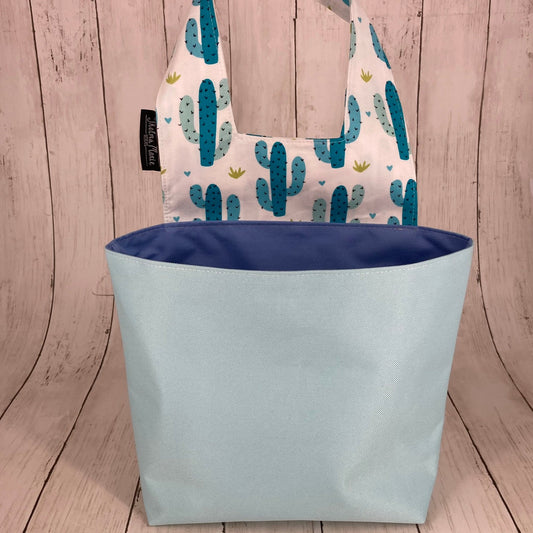 Car Trashcan Bag (Cactus, Blue)