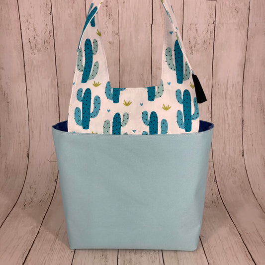 Car Trashcan Bag (Cactus, Blue)