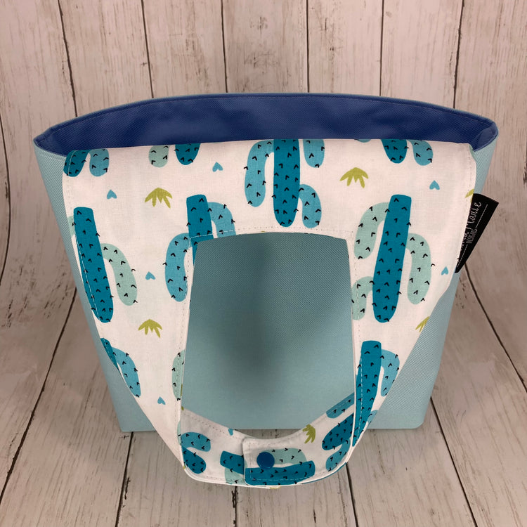 Car Trashcan Bag (Cactus, Blue)