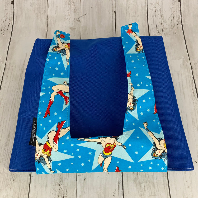 Car Trashcan Bag (Wonder Woman, Blue)