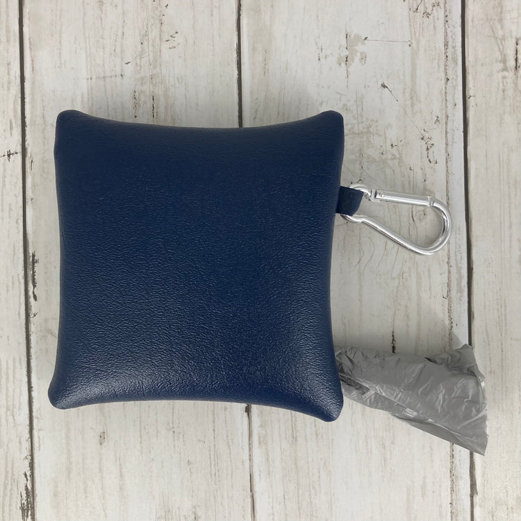 Dog Poo Bag Holder (Really Love Dogs, Navy/White)