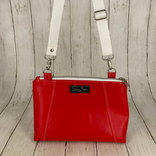 Sunshine Crossbody Purse (Red/White)