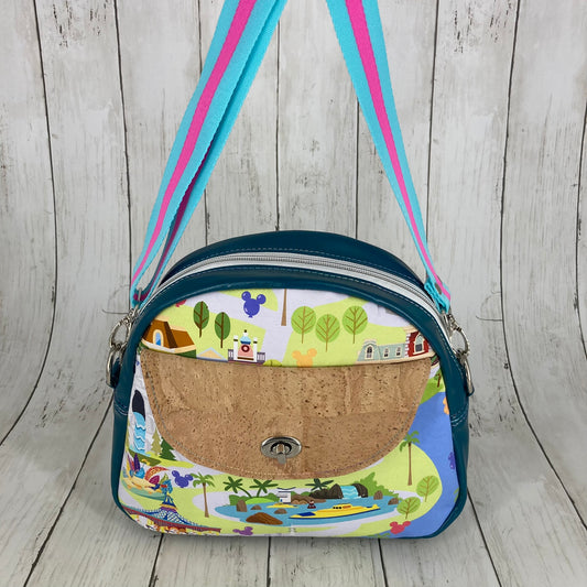 Betsy Bowler Bag (Theme Park Lands, Teal)