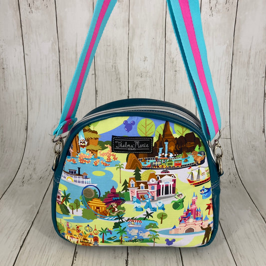 Betsy Bowler Bag (Theme Park Lands, Teal)