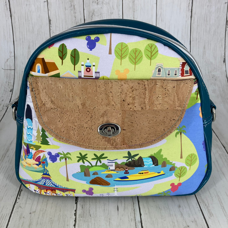 Betsy Bowler Bag (Theme Park Lands, Teal)