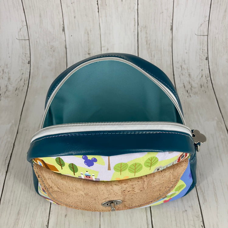 Betsy Bowler Bag (Theme Park Lands, Teal)