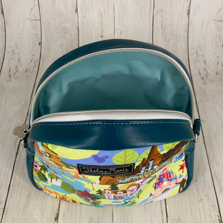 Betsy Bowler Bag (Theme Park Lands, Teal)