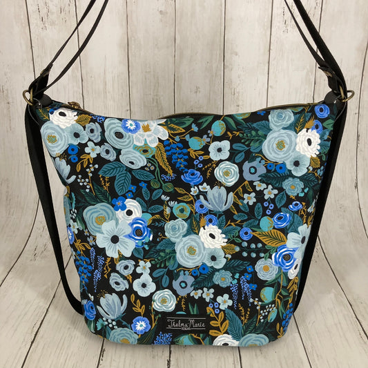 Krystal Convertible Bag (Floral/Black)