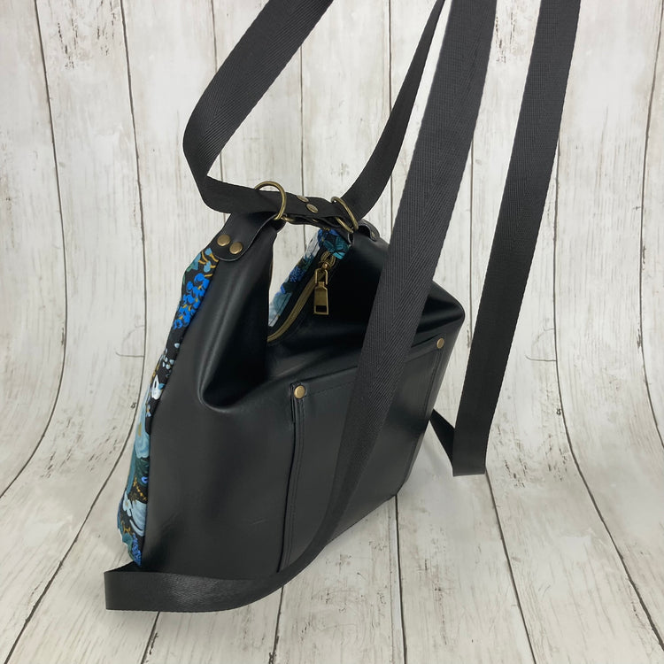 Krystal Convertible Bag (Floral/Black)