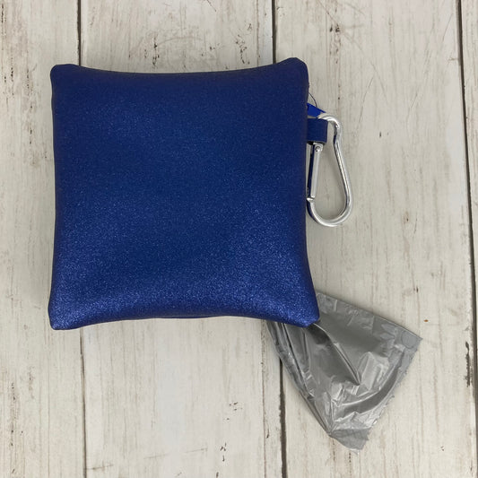 Dog Poo Bag Holder (Corgi, Blue/Blue)