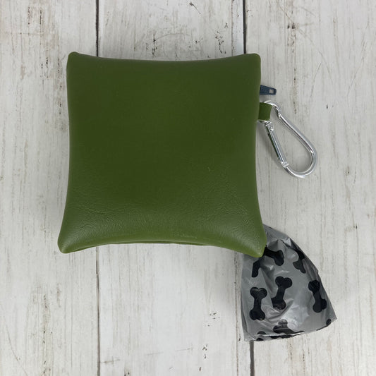 Dog Poo Bag Holder (Greyhound, Olive/Grey)