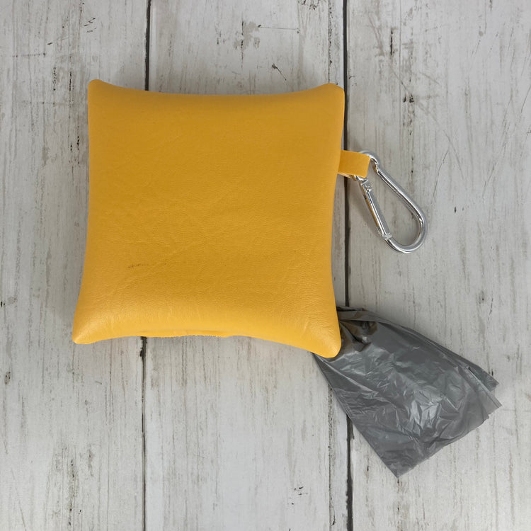 Dog Poo Bag Holder (Pitbull, Yellow/Yellow)