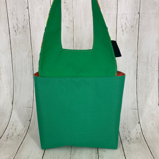 Car Trashcan Bag (Cacti, Green/Orange)