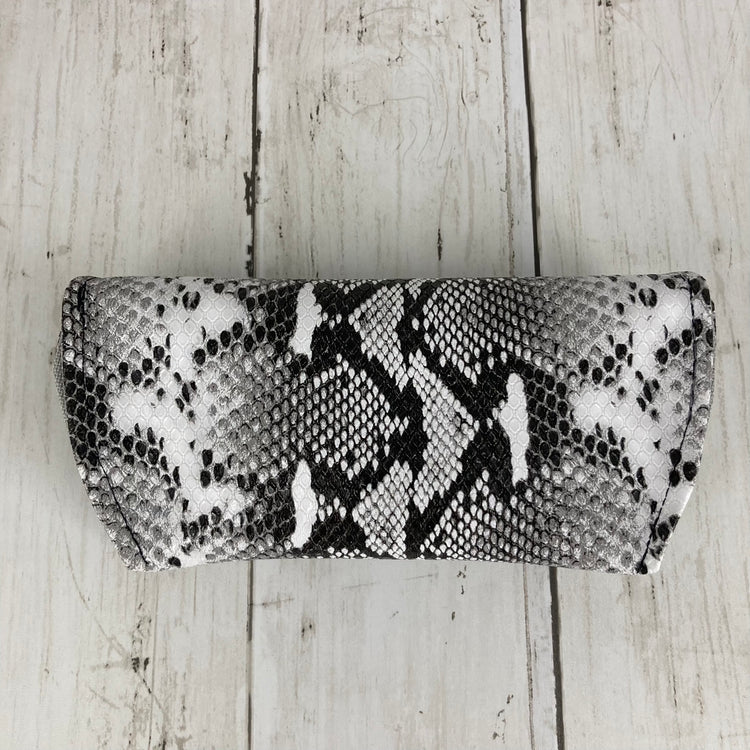 Eye Glasses Case (Black/White Snakeskin)