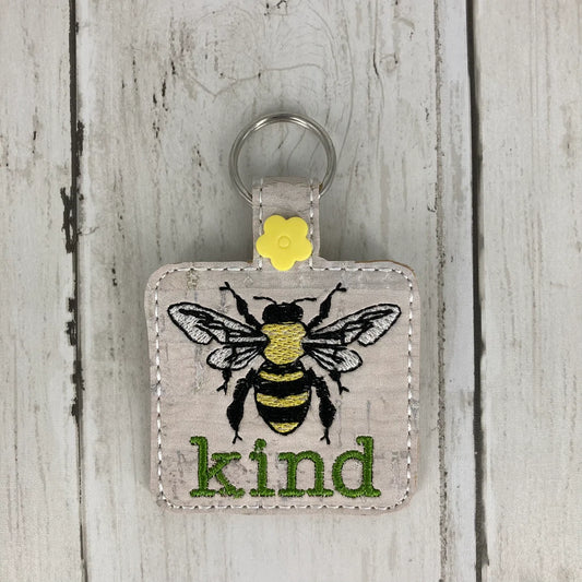 Keychain (Bee Kind - Yellow)