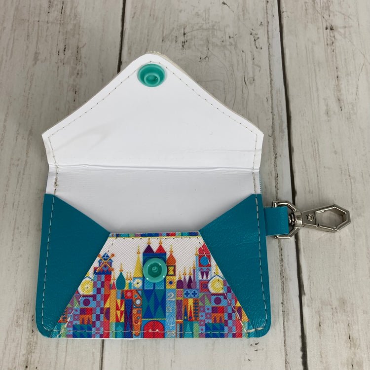 Anna Mini Envelope (Small World, Silver)