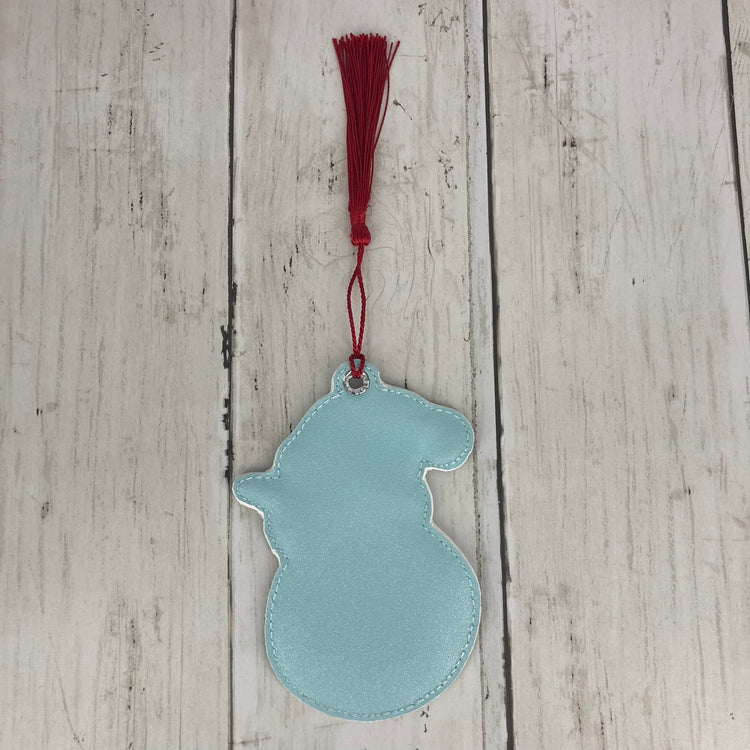 Bookmark (Snowman, Red)