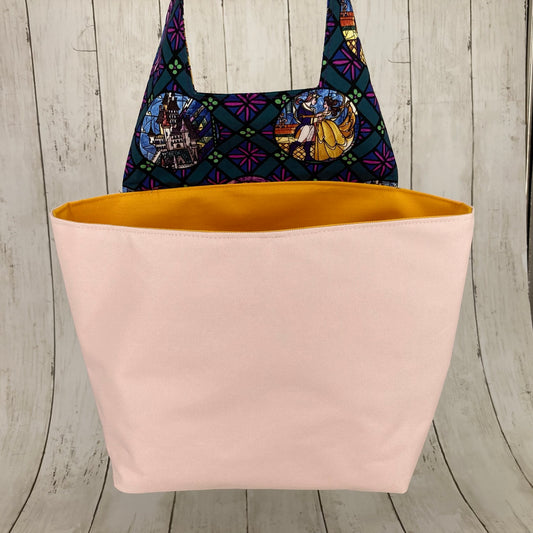 Car Trashcan Bag (Light Rose/Yellow Beauty and the Beast)