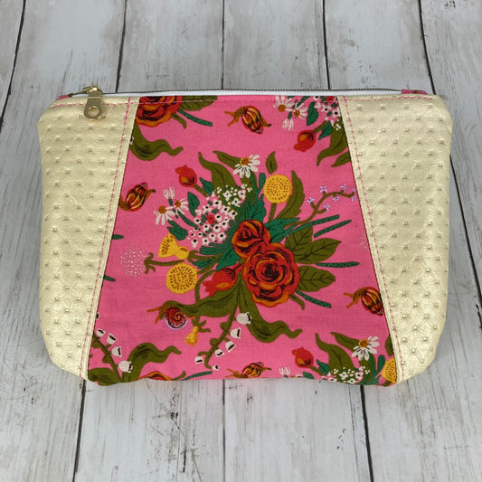 Sunshine Pouch (Floral, Cream)