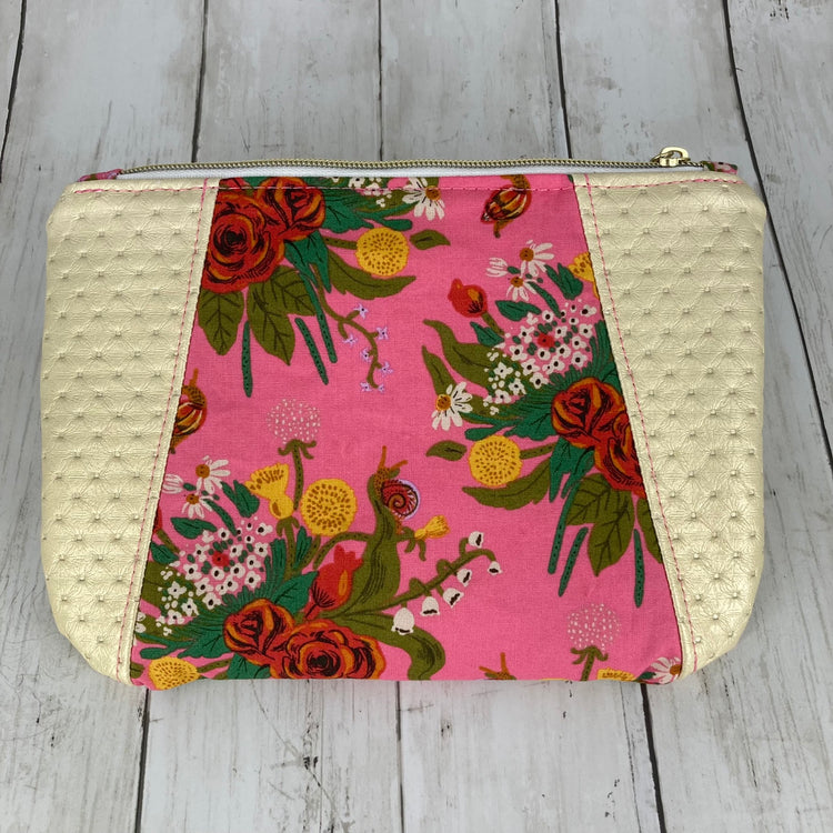 Sunshine Pouch (Floral, Cream)