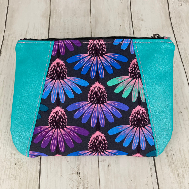 Sunshine Pouch (Thistle, Turquoise)