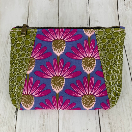Sunshine Pouch (Thistles and Alligator)