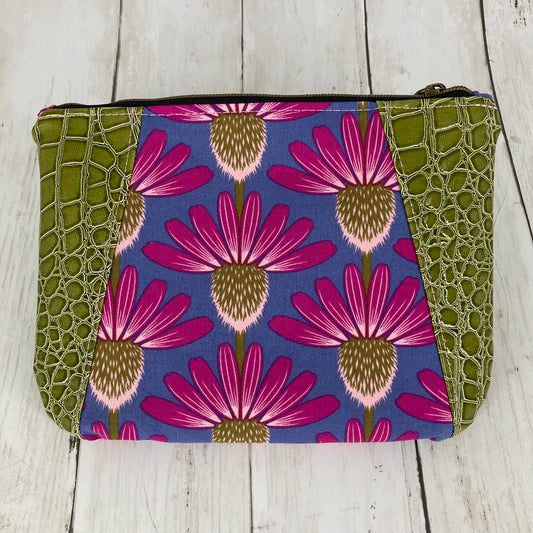 Sunshine Pouch (Thistles and Alligator)