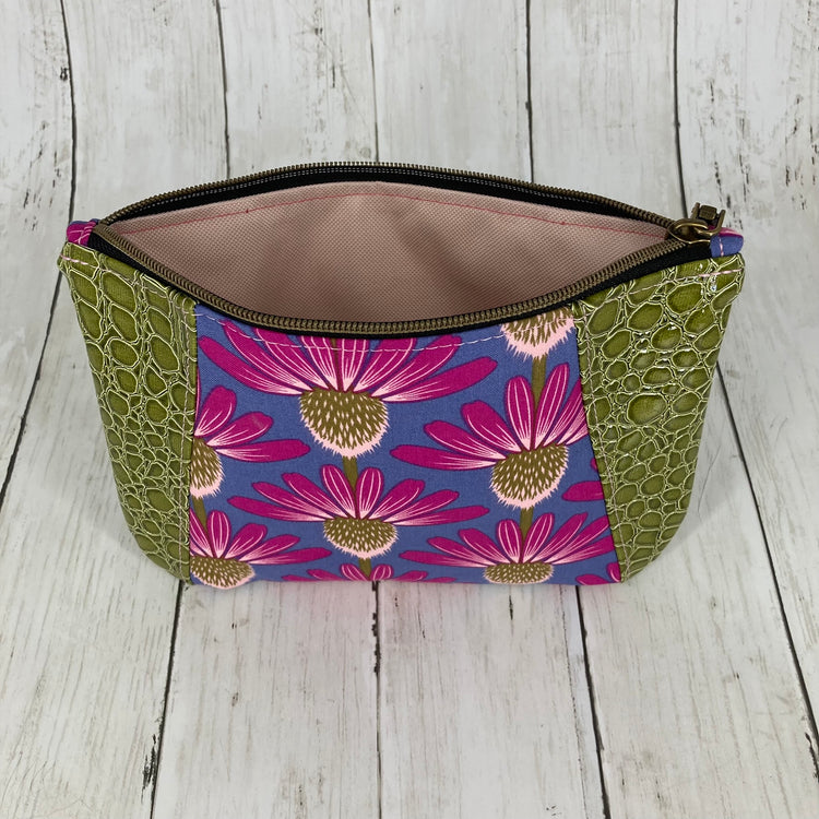 Sunshine Pouch (Thistles and Alligator)