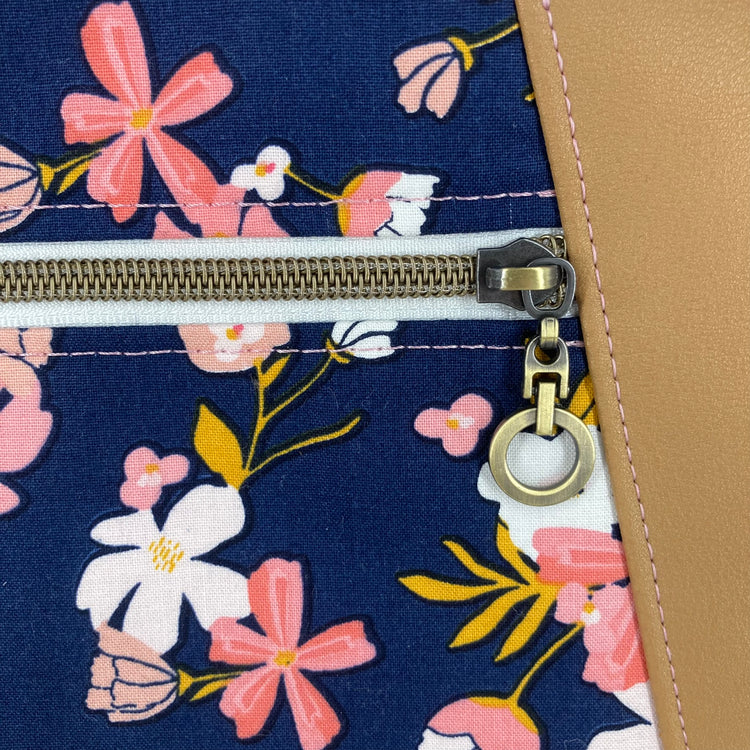 Sunshine Crossbody Purse (Floral, Tan)